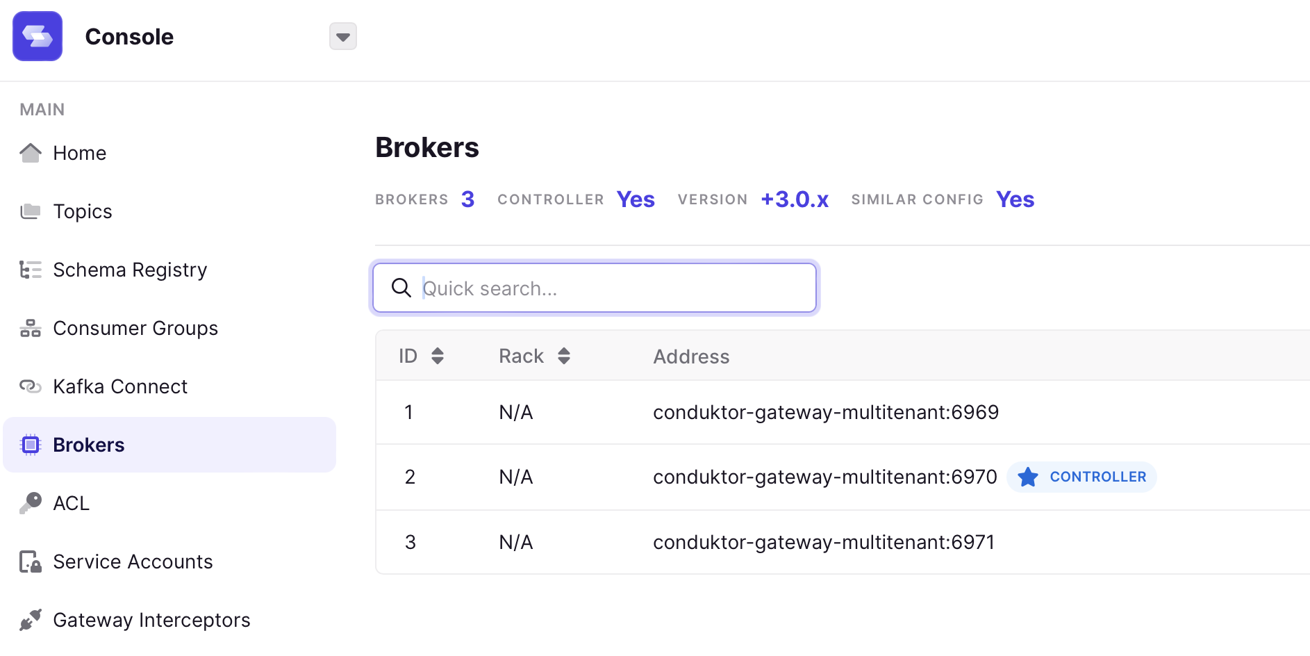 console broker view