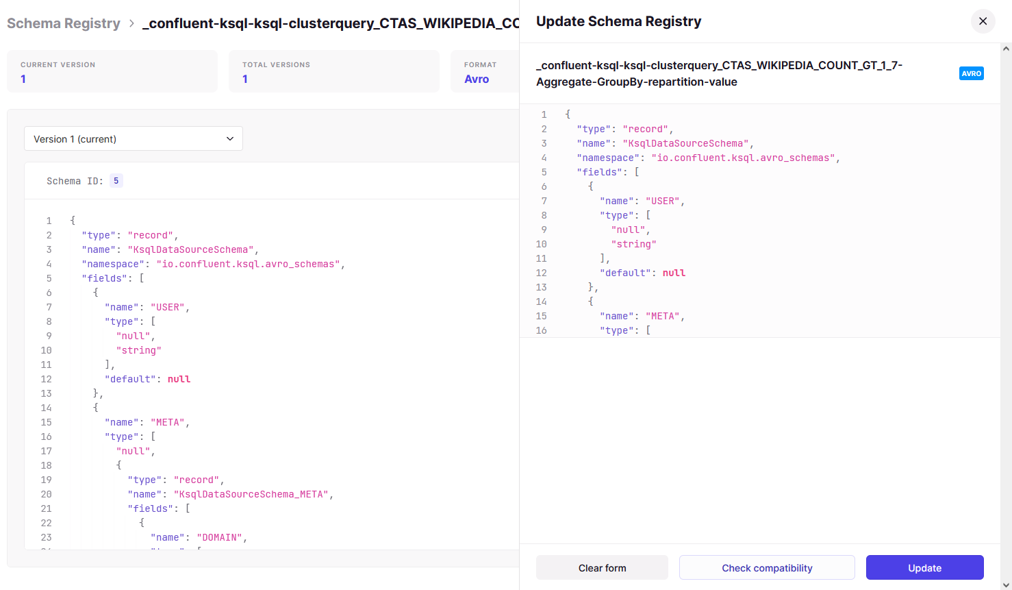 Update a Schema